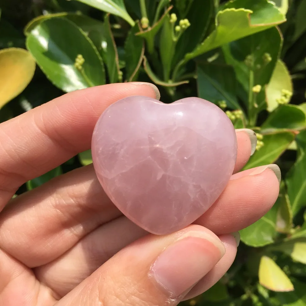 4 шт. натуральные кристаллы розы сердце энергетическое Исцеление|Камни| |