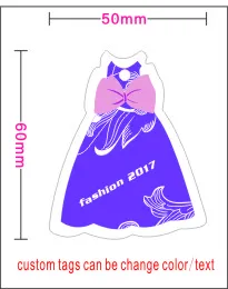Индивидуальные ярлыки в форме юбки для одежды сотни шаблонов дизайна нашем