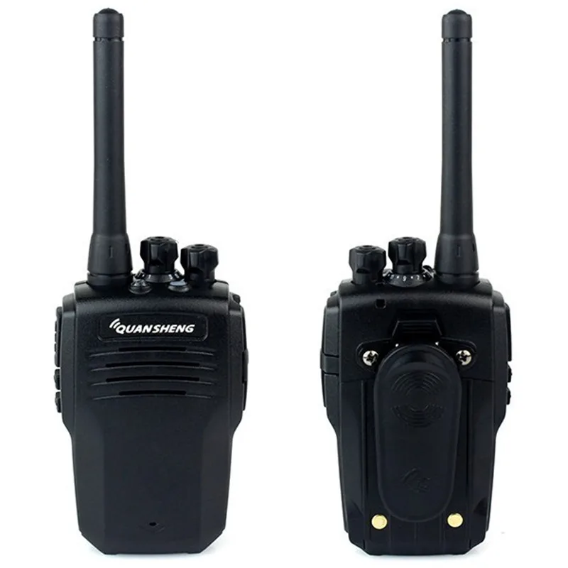 

2pcs Black New QUANSHENG TG-K100 Walkie Talkie 5W UHF 400-480MHz 16CH Jacklight Scan DTMF Two Antenna Two Way Radio