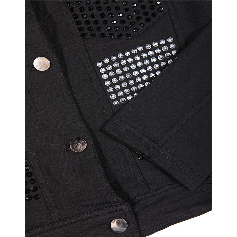 GLO STORY 2018 модная женская куртка осенняя длинный рукав пуговицы карманы бриллианты