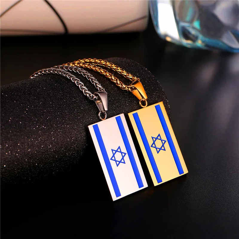 Ожерелья и подвески с флагом иирала ожерелье из нержавеющей стали желтого золота