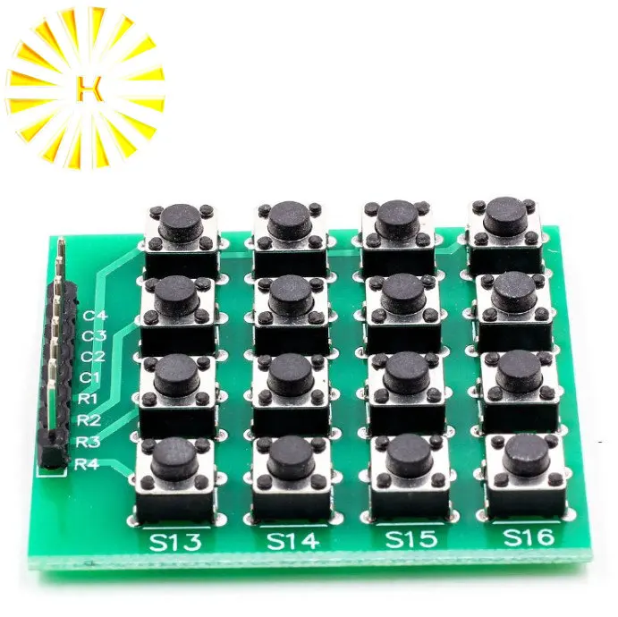 8pin 4x4 4*4 Матрица 16 клавиш клавиатура макетная плата модуль микроконтроллер для