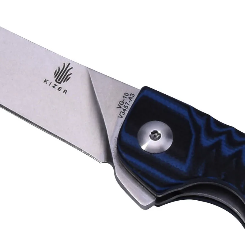 Охотничий нож Kizer V3457A3, складной нож, портативный, высокая твердость, нож для повседневного использования, нож для выживания, нож для повседневного использования