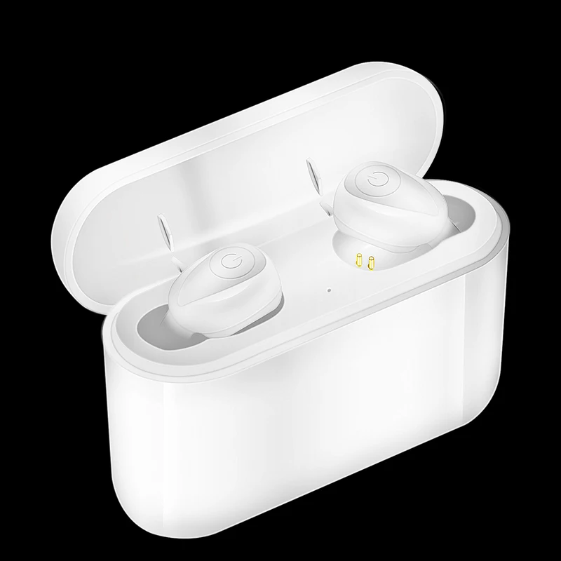 СПЦ Bluetooth наушники 5,0 Невидимый Мини Беспроводной наушники бас наушники гарнитура с 2200 mAh зарядки коробка Мощность банк