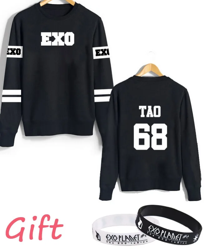 68 WEJNXIN Kpop Exo толстовки для мужчин и женщин Harajuku флисовый пуловер с длинными рукавами толстовки хип-хоп толстовка брендовая одежда спортивный костюм - Цвет: 68