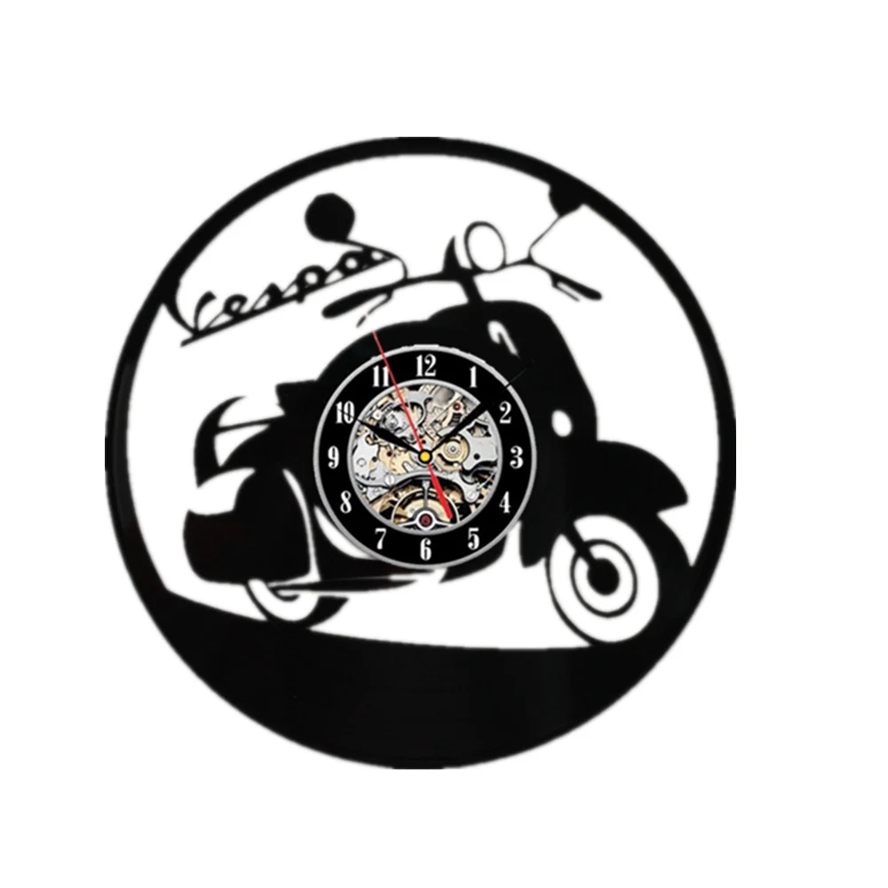 VESPA виниловые пластинки для лазерной резки настенные часы