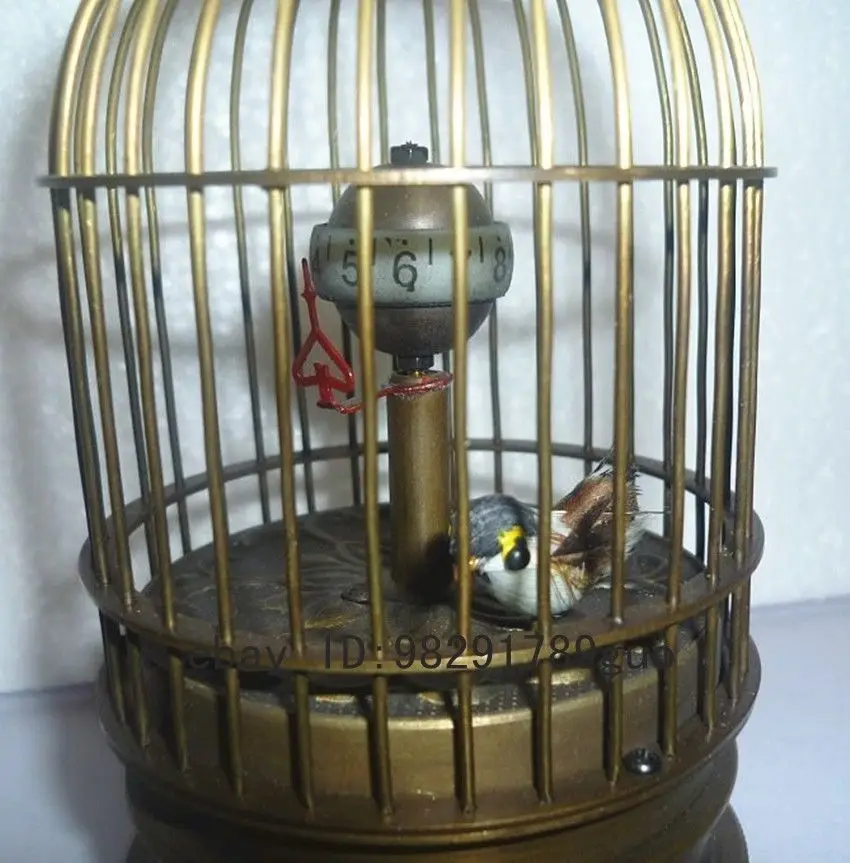 Великолепные латунные часы для птичьей клетки с внутренней высотой 13 5 см садовое