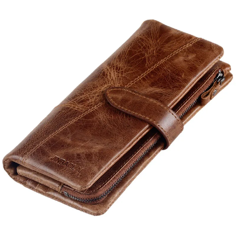 Гарантия мужские кошельки из натуральной кожи длинный мужской клатч кошелек