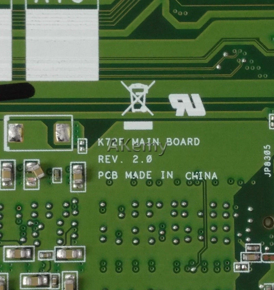 Akemy K72F REV: 2 0 HM55 DDR3 Mianboard для For Asus A72F X72F материнская плата ноутбука PGA989 полностью