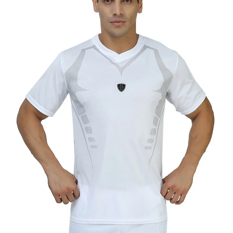 Men Training T Shirt Gym Breathable Clothing Sportswear Professional Men's Running Quick Dry Short Sleeve Sport shirts | Спорт и