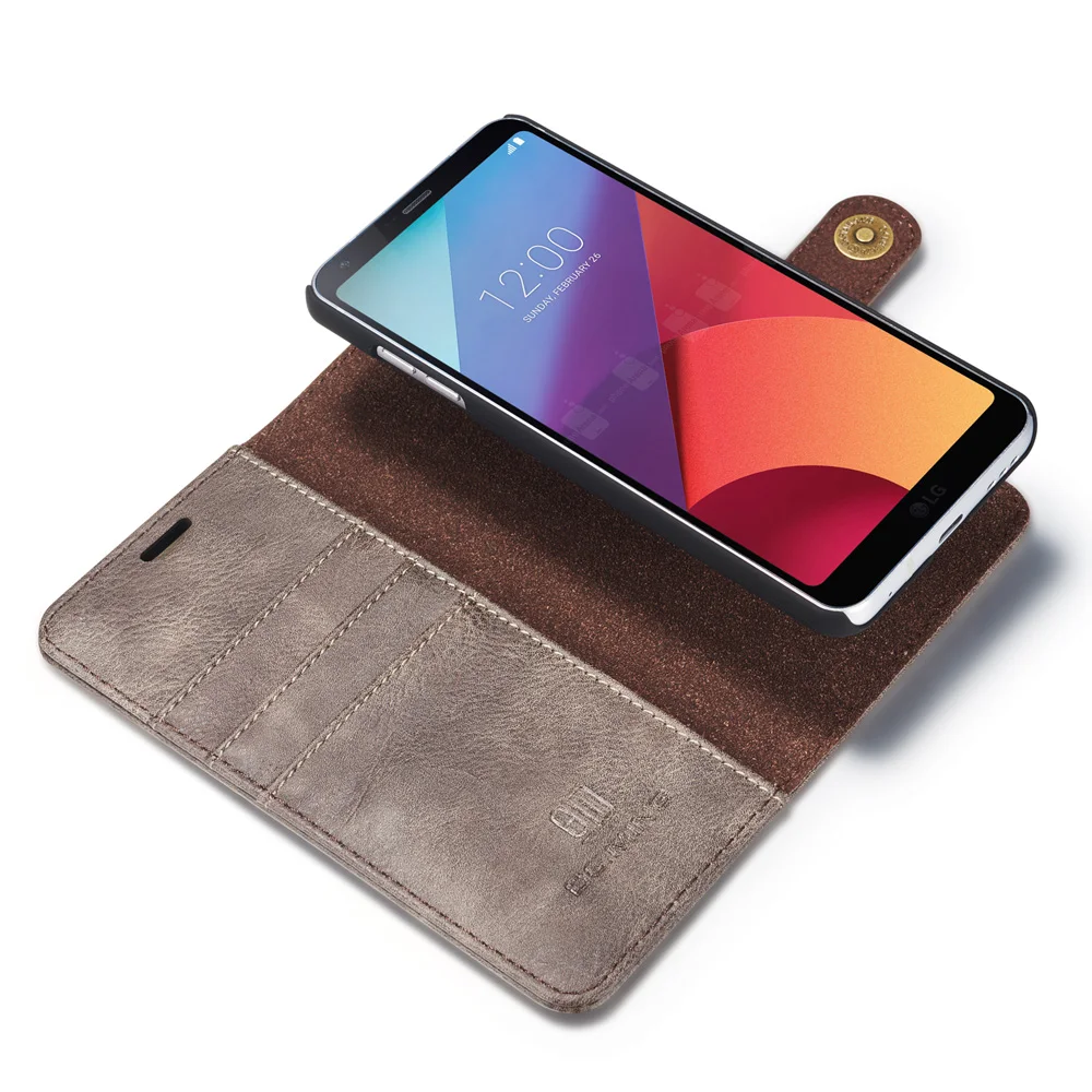 Роскошный чехол-кошелек в стиле ретро с отделением для карт и телефона магнитный