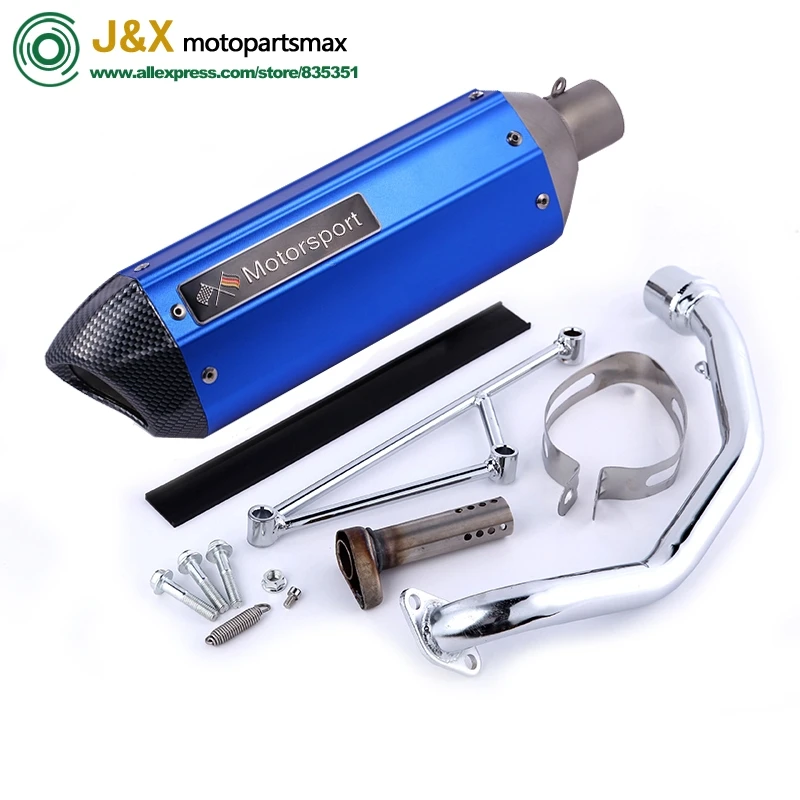 GY6 125 150 cc полная система Мотоцикл Скутер yoshimura слипоны глушитель выхлопной трубы