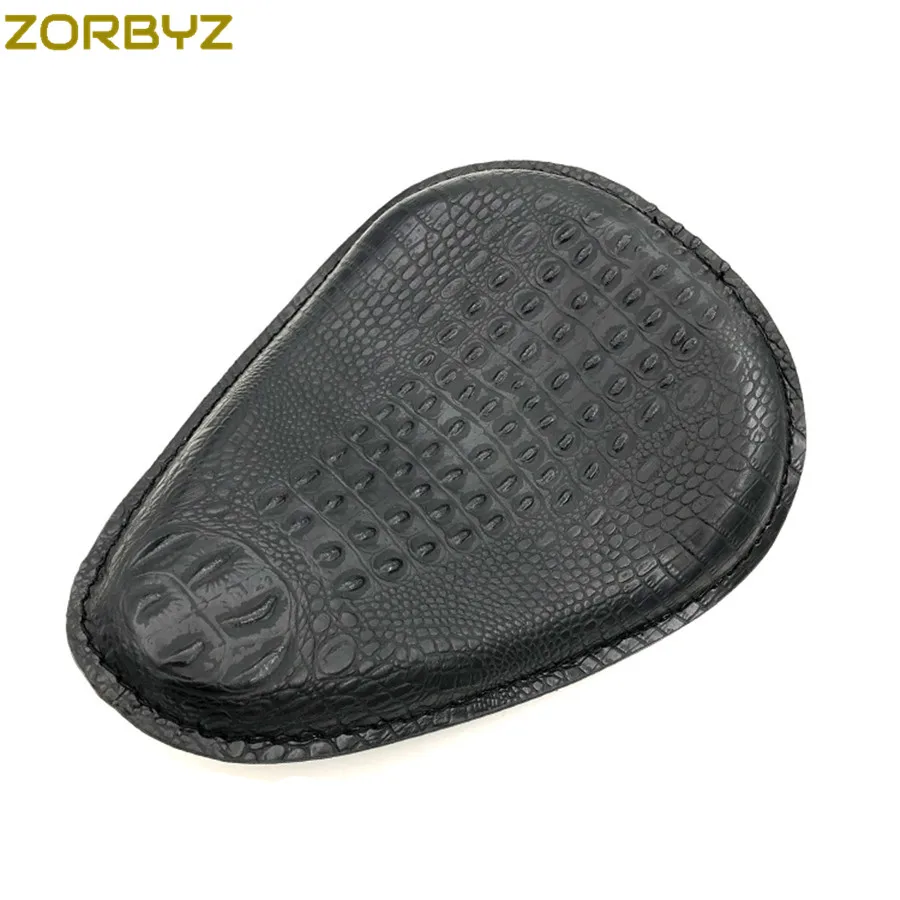 ZORBYZ мотоциклетная черная/коричневая крокодиловая искусственная кожа соло