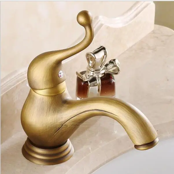 Free Shipping Antique Bronze Classic Bathroom Vessel Sink Basin Faucet single handle Mixer Tap Modern basin water taps 6500 |