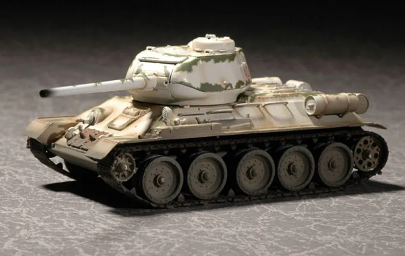 Собранный Танк модель масштаба 1:72 Статическая танка Российская версия/85 зимняя