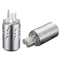 one pair viborg vm512rvf512r us power plug 99 998 copper rhodium plated ac power plug with iec plug