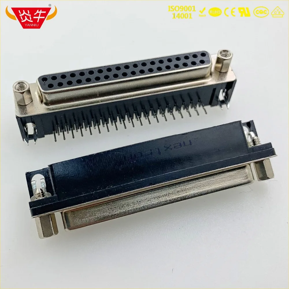 DR 37P RS232 с гнездом DR37Pin D SUB Серия Женский прямоугольный разъем PCB контактная часть