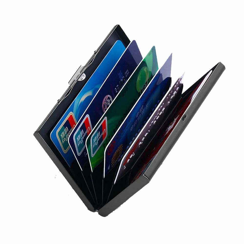 

Stainless Steel Business ID Card Holder Metal Credit Card Holder 100PCS/lot