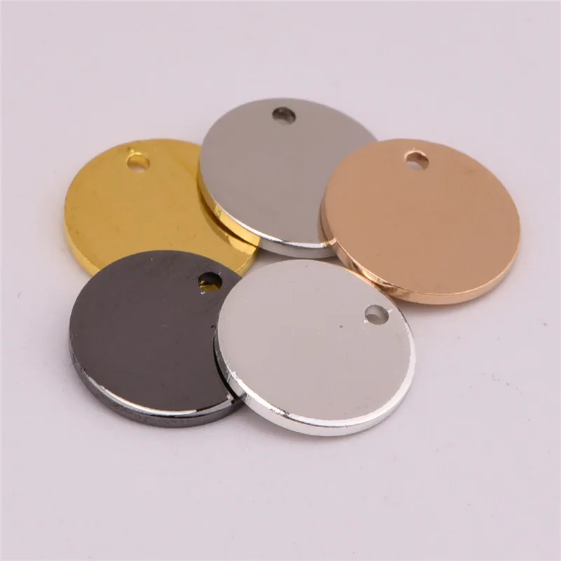 50 шт. 8/10/11/20 мм медные Пустые Круглые поделки латунные круглые бирки DIY аксессуары