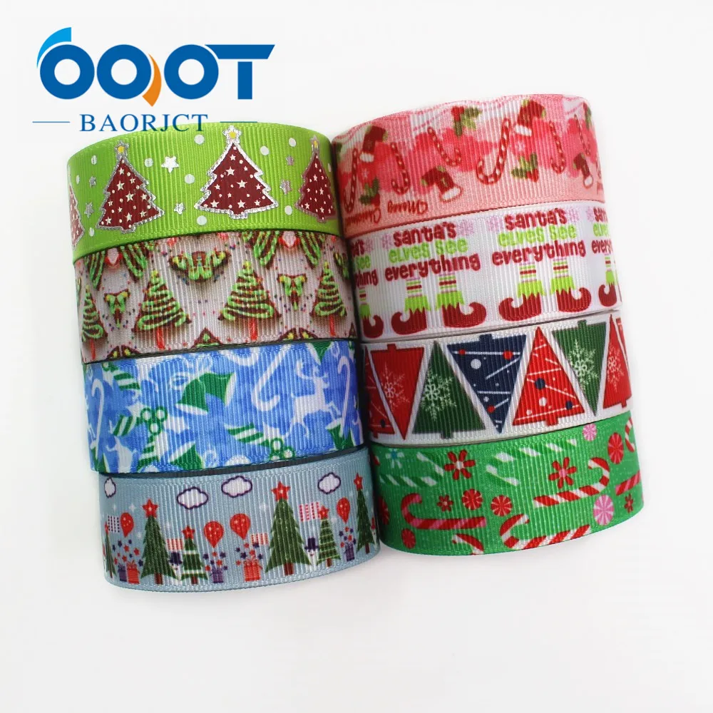 OOOT BAORJCT I 19713 6 22 мм 10 ярдов Рождественская серия Мультяшные ленты из грогрена