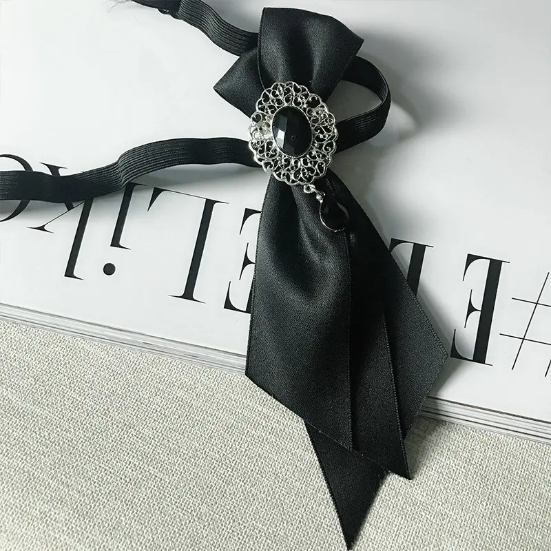 Rhinestone Bow Tie Британская женская рубашка лента Боло галстук-бабочка галстук-платок индивидуальный ручной работы мужской свадебный костюм вечерние галстук с кристаллами Стразы галстук-бабочка - Цвет: Rhinestone Bow Tie