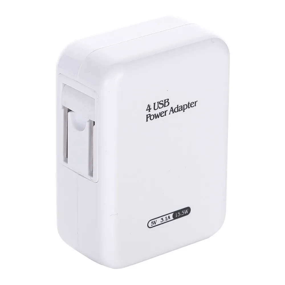 US Plug 5V 3.1A 4USB выходное зарядное устройство для iPhone/vivo X21/Samsung S10/Huawei P20 P30 P40 Mate 20/OPPO R17