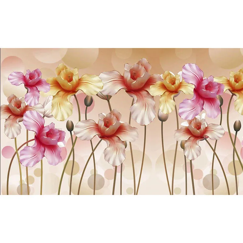 3D настраиваемое настенное Бумага для Росписи Стен Домашний декор из нетканого