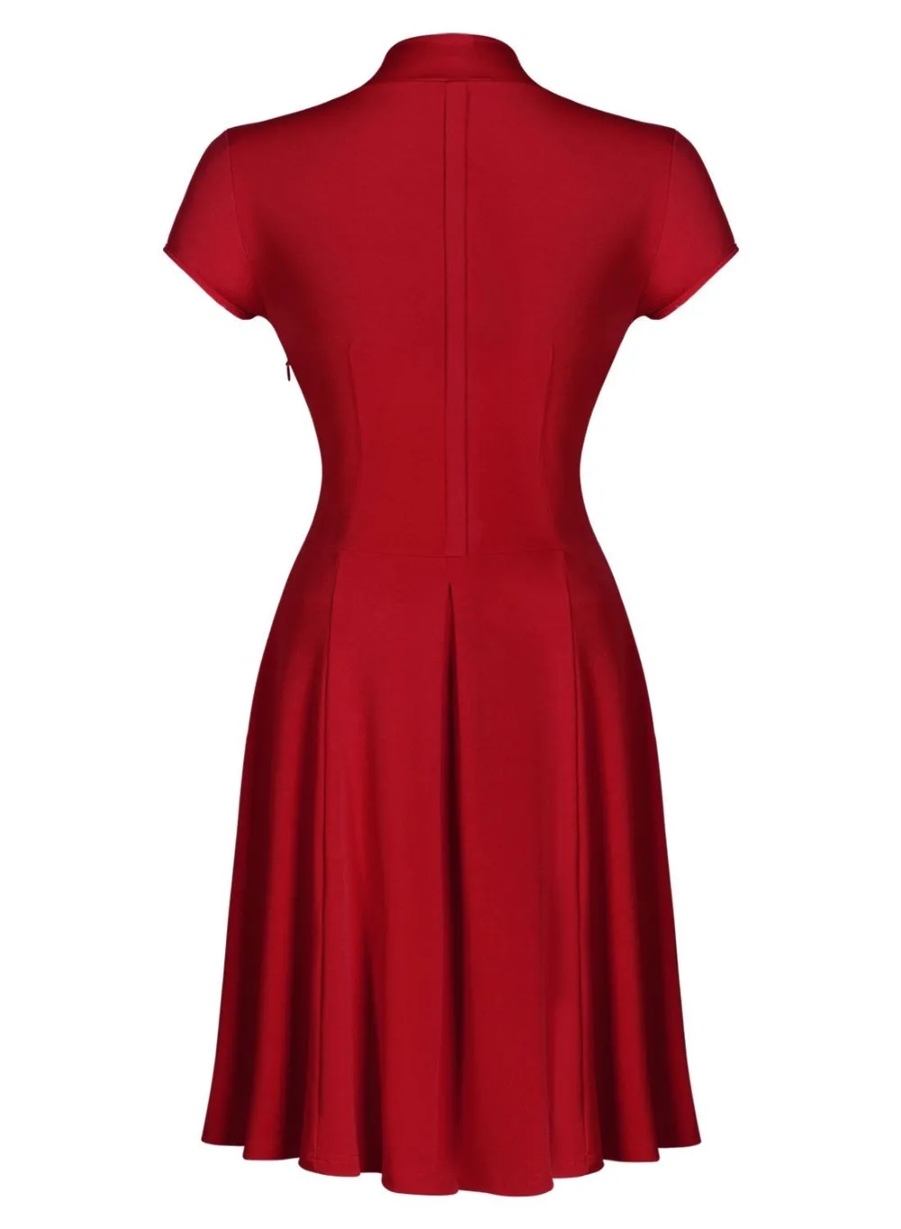 Women Dress Повседневная A-Line С Коротким Рукавом Vestidos Колен Длина V-образным Вырезом