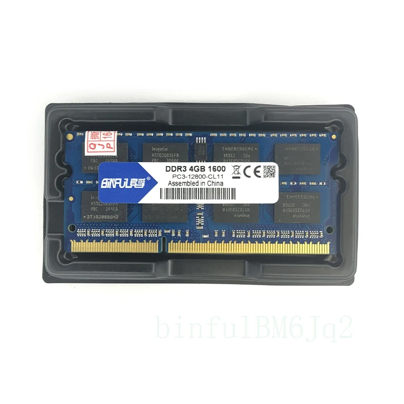 Абсолютно новая герметичная оперативная память SODIMM DDR3 1066 МГц/1333 МГц/1600 МГц 4 Гб PC3-8500S/10600 s/12800 S для ноутбуков, полностью совместимая