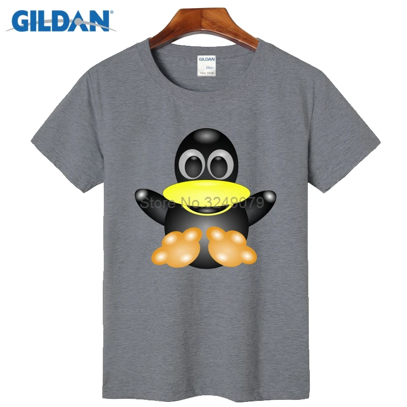 Linux Такс Пингвин темно футболка мужские 2017 белая рубашка мужская качество печати