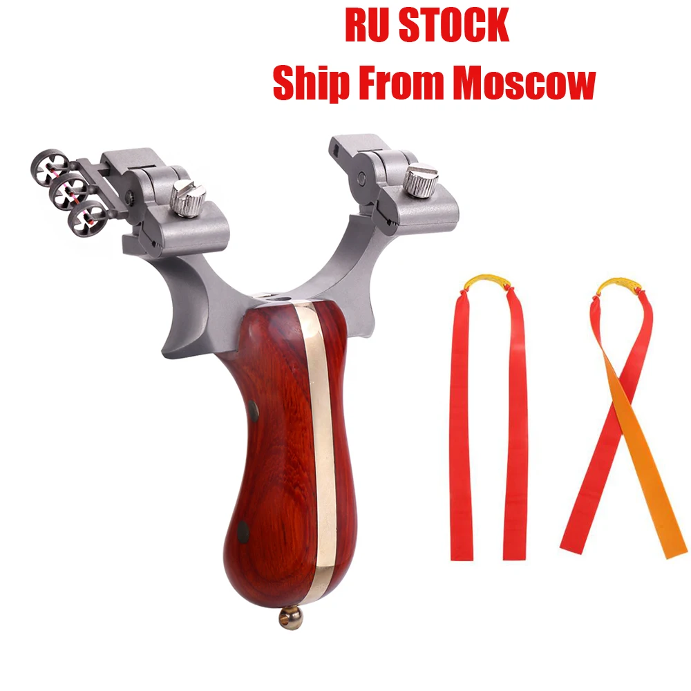 Рогатка для стрельбы С прицельной точкой переносная металлическая карманная из