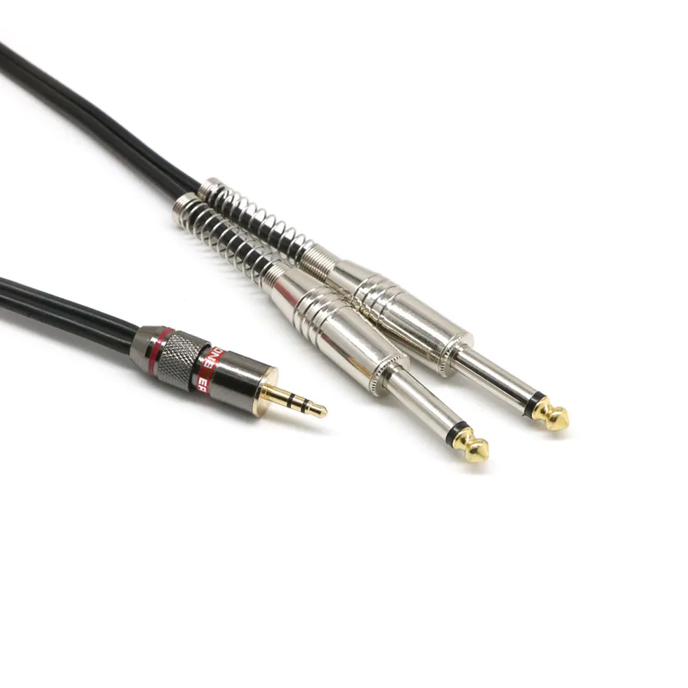 3 5 мм 1/8 &quotTRS to Dual 6 35 1/4&quot моно штекер аудио Y кабель разделительный шнур 0 м