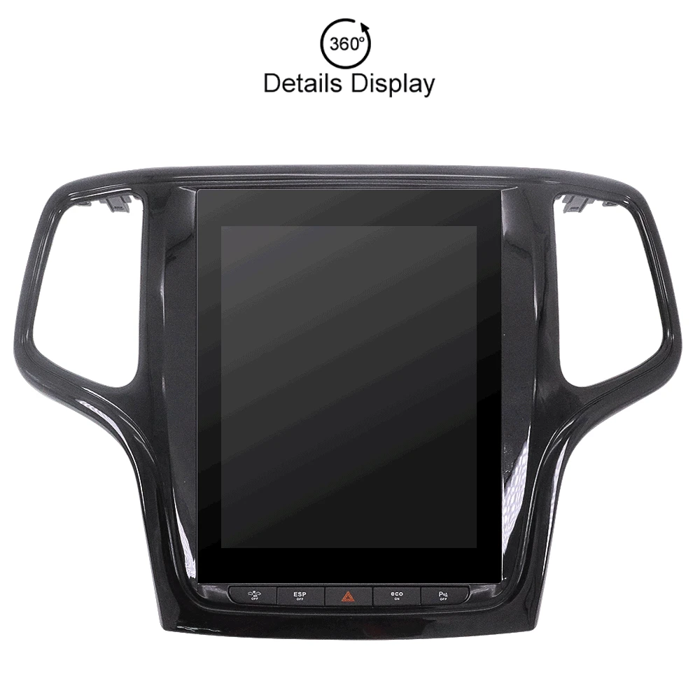 ZWNVA Тесла Стиль ips плюс Экран Android 7,1 автомобиль без DVD плеер gps навигации для JEEP Grand Cherokee черный
