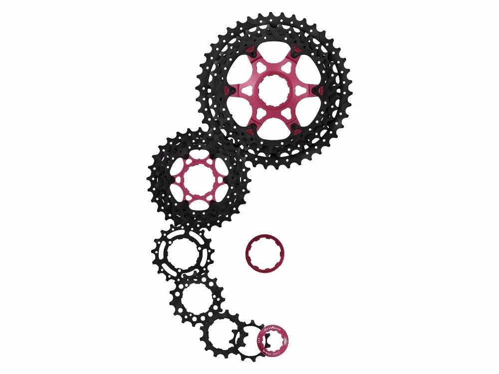 Sunracing CSMX3 MTB 10 скоростной велосипед кассета 11 42T 40T широкий коэффициент ED черный