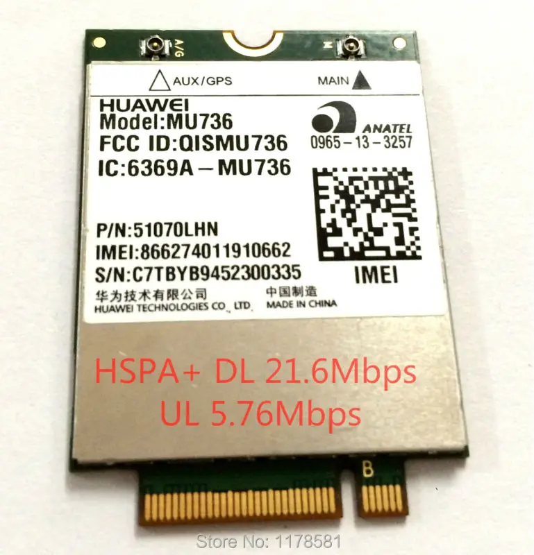 MU736 HSPA+ M.2 Module 3G Card NGFF 21M WCDMA | Компьютеры и офис