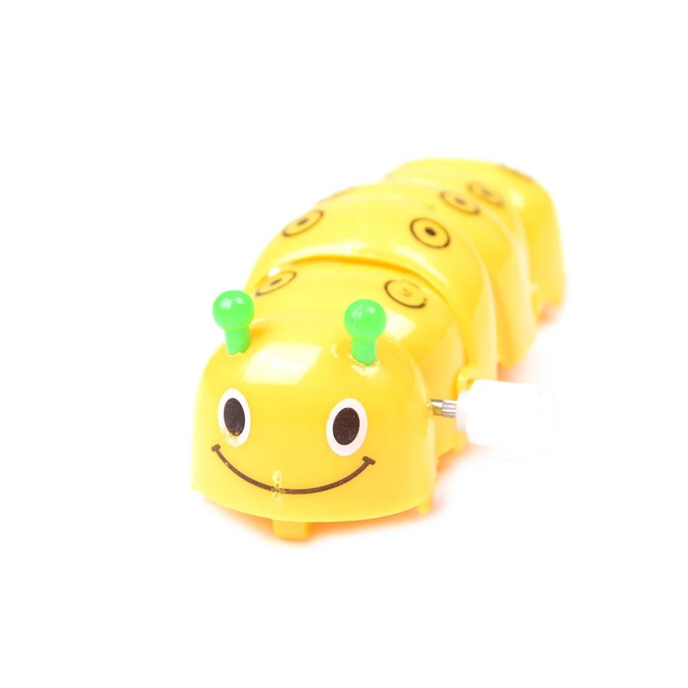 1 шт. Kawaii Детские заводные весенние игрушки зеленый пластик мультфильм ползучие
