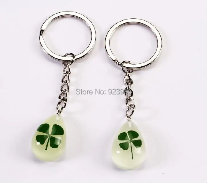 24 штук оптом Лот Прохладный китайский натуральный четырехлистного клевера