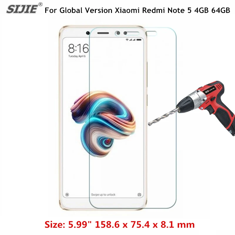 9H закаленное стекло для глобальной версии Xiaomi Redmi Note 5 4 Гб 64 Смартфон Snapdragon 636