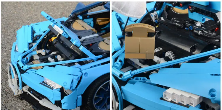 Decool блоки Bugatti Утюги совместимые 20086 IegoSet Technic Voiture 42083 Строительные кирпичи обучающая игрушка подарок для Chlidren