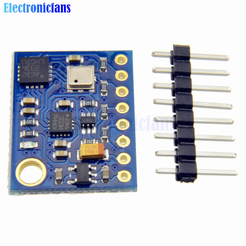 GY-89 10DOF I2C/IIC SPI L3GD20 LSM303D BMP180 Акселерометр, гироскоп магнитометр датчик барометра борту модуль GY89 для Arduino