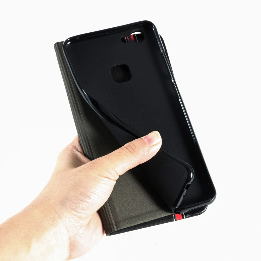 Чехол-книжка для Vivo V7 Plus, Роскошный кошелек из искусственной кожи, откидная крышка для Vivo V7 Plus, Мягкая силиконовая задняя крышка