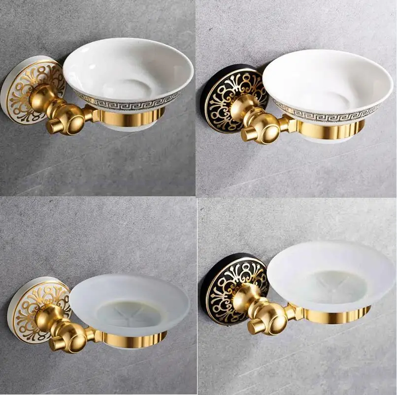 Анодированные алюминиевые держатели для мыла в европейском стиле с резьбой и