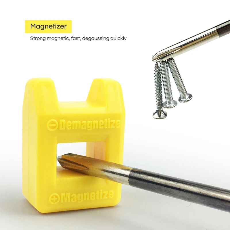 2 в 1 отвертка Magnetizer размагничивания инструменты советы биты Магнитная Палочки до