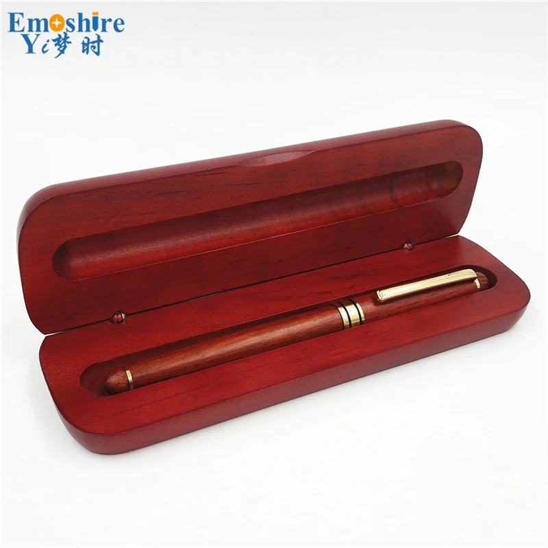 

Emoshire Golden Clip OEM Gift Sets for Business Man Wholesale Fountain Pens Wooden Present Set for Wedding Retro Pen Sets PC014