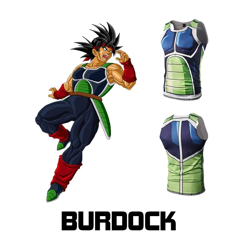 Одежда для бодибилдинга Sun Wukong Seven Dragon Ball DBZ 3D майка без рукавов плотный Топ |