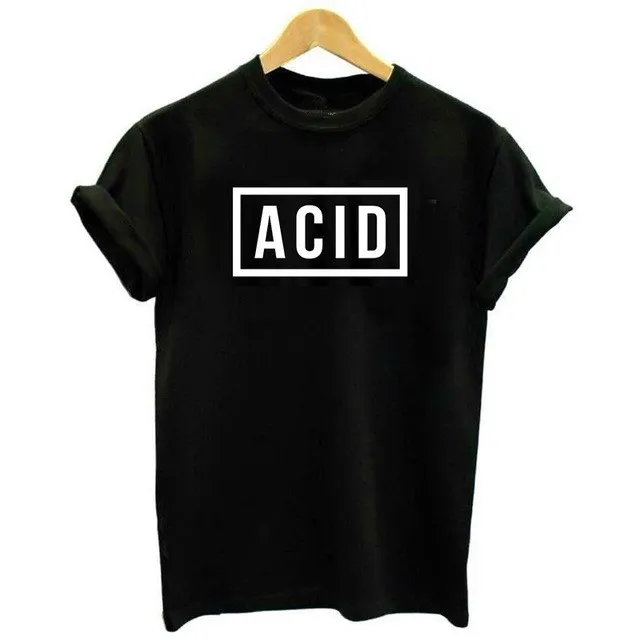 Женская футболка с графическим логотипом ACID BLOCK 808 303 TECHNO HOUSE UNDERGROUND MUSIC Прямая