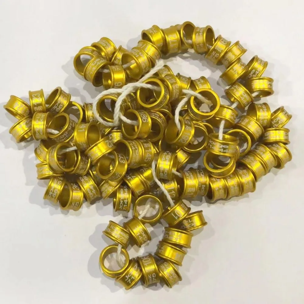 Золотые ленты для ног кольцо голубей ярлык с надписью на год лого серийный