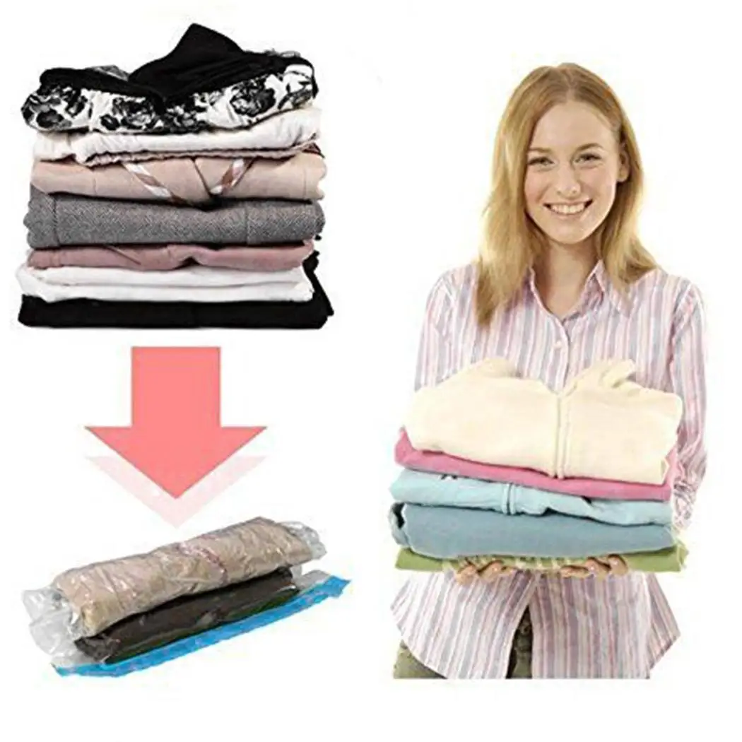 Прочный практичный ручной компрессионный мешок для хранения 0 06 мм прозрачный