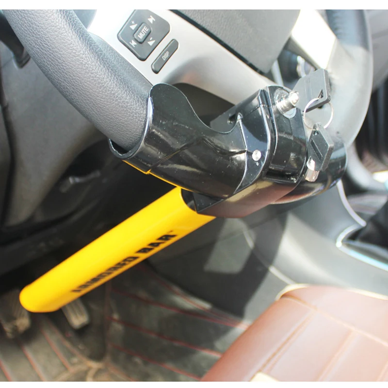 

Anti-Theft Steering Wheel Lock Car Security Rotary Steering Wheel Lock New Style Lock High Visibility for Car