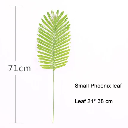 Small Phoenix leaf Оливковое Холли, Вишня Чили, Милан, мятный кленовый лист Чили, искусственное пластиковое растение для свадьбы, украшение для йоги на весну - Цвет: Small Phoenix leaf